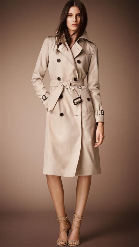 burberry the brighton cotton-gabardine trench coat|burberry kensington heritage trench coat.